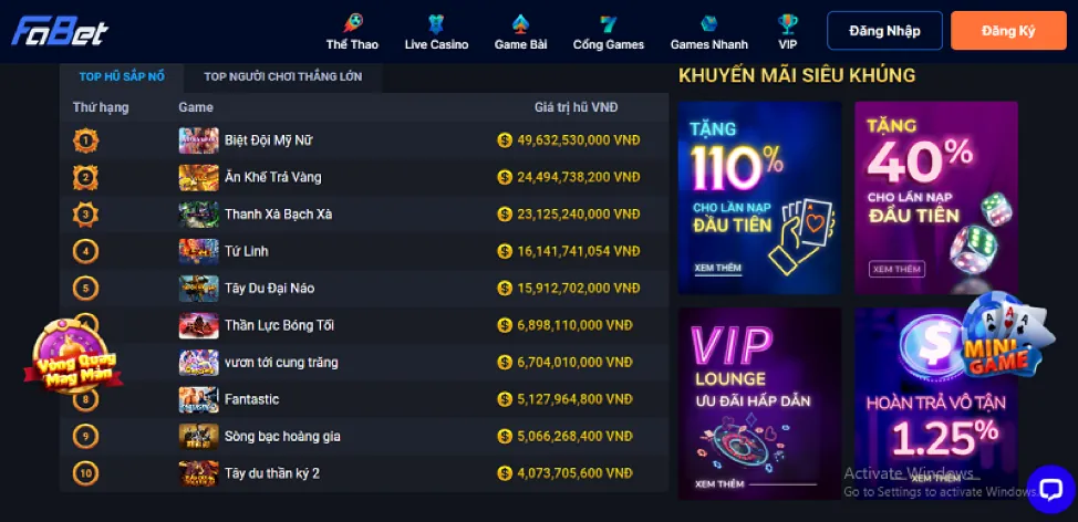 Chương trình VIP độc quyền wynn08 khuyến mãi